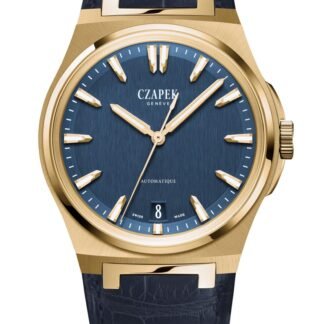 Czapek Antarctique Mount Erebus Deep Blue Yellow Gold Blue