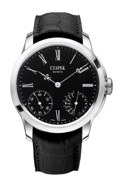 Czapek Quai Des Bergues – Black Enamel S Black