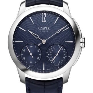 Czapek Quai Des Bergues Guilloché Richochet – Aqua Blue Blue
