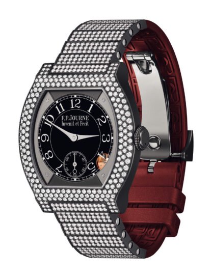 F.P.Journe Élégante 40 Titalyt 12 Rows Of Diamonds With Set Bracelet Black