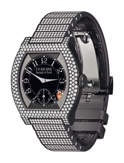 F.P.Journe Élégante 40 Titalyt 12 Rows Of Diamonds With Set Bracelet Black