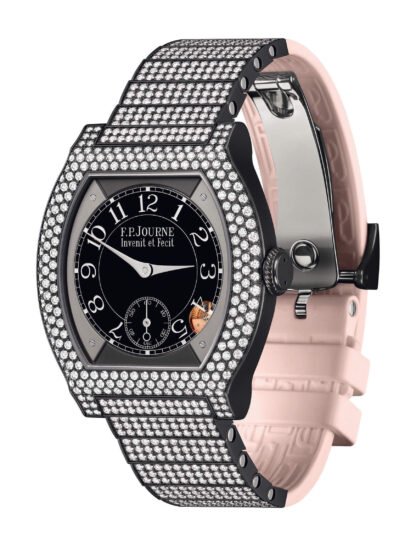 F.P.Journe Élégante 40 Titalyt 12 Rows Of Diamonds With Set Bracelet Black