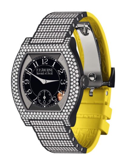 F.P.Journe Élégante 40 Titalyt 12 Rows Of Diamonds With Set Bracelet Black