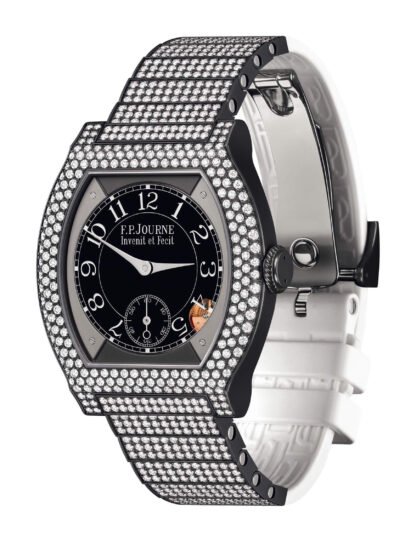 F.P.Journe Élégante 40 Titalyt 12 Rows Of Diamonds With Set Bracelet Black