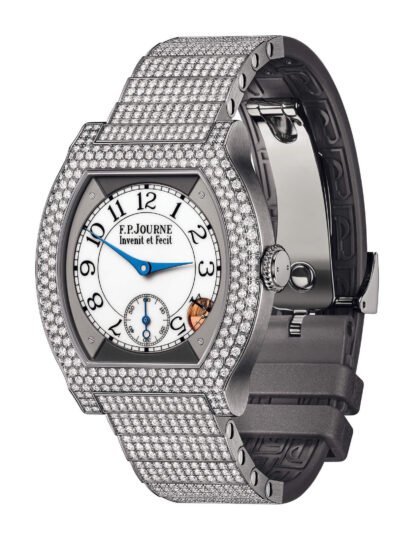 F.P.Journe Élégante 40 Titanium 12 Rows Of Diamonds With Set Bracelet White