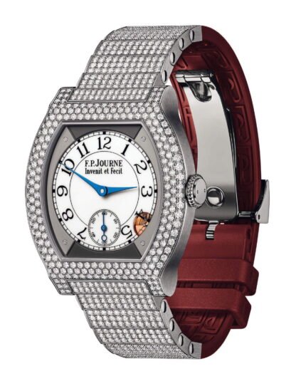 F.P.Journe Élégante 40 Titanium 12 Rows Of Diamonds With Set Bracelet White