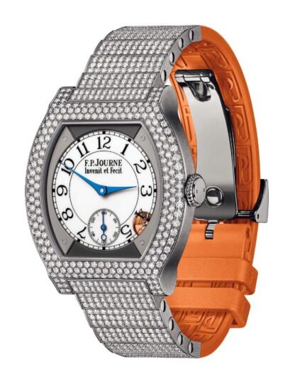 F.P.Journe Élégante 40 Titanium 12 Rows Of Diamonds With Set Bracelet White
