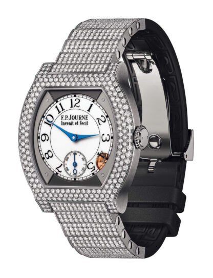 F.P.Journe Élégante 40 Titanium 12 Rows Of Diamonds With Set Bracelet White