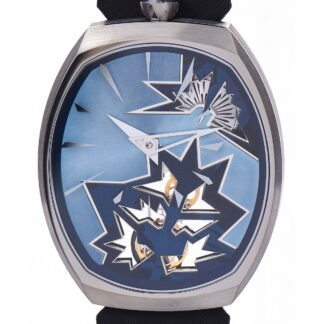 Fiona Krüger Entropy I, Cobalt Crash Artistic Dial, Blue