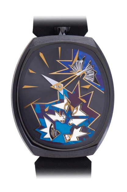 Fiona Krüger Entropy I, Purple Pow Artistic Dial, Black, Gray, Purple