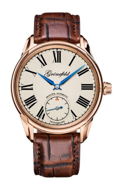 Grönefeld 1941 Principia Automatic Cream Laquer Dial Rg White