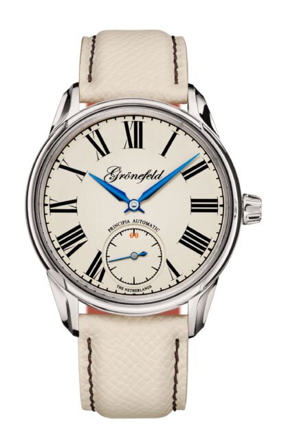 Grönefeld 1941 Principia Automatic Cream Laquer Dial Wg White