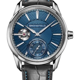 Grönefeld 1941 Remontoire Bespoke Fish Scale Guilloche Wg Blue