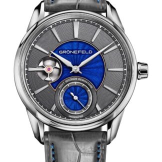 Grönefeld 1941 Remontoire Bespoke Guilloche And Enamel Wg Blue, Gray