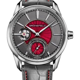 Grönefeld 1941 Remontoire Bespoke Guilloche & Enamel Wg Gray, Red