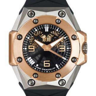 Linde Werdelin Oktopus Double Date Rose Gold Black