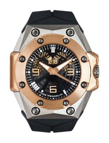 Linde Werdelin Oktopus Double Date Rose Gold Black