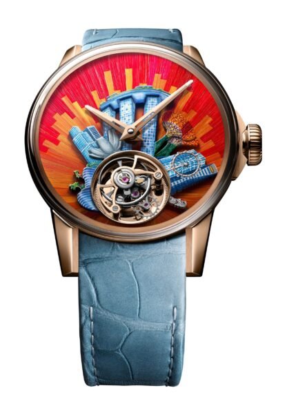 Louis Moinet Around The World In 8 Days Singapore Artistic Dial, Red