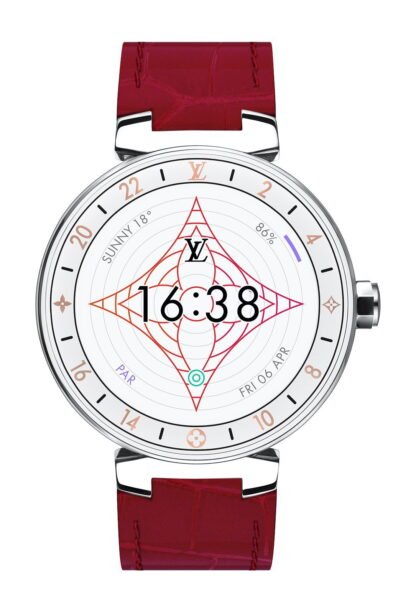Louis Vuitton Tambour Horizon Monogram White