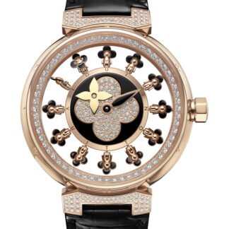 Louis Vuitton Tambour Spin Time Air Vivienne, Black Black