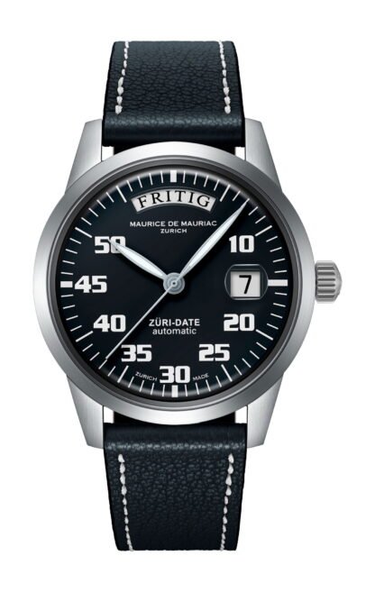 Maurice De Mauriac Automatic Date “Züri Date” Black Black