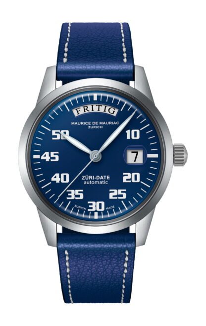 Maurice De Mauriac Automatic Date “Züri Date” Blue Blue