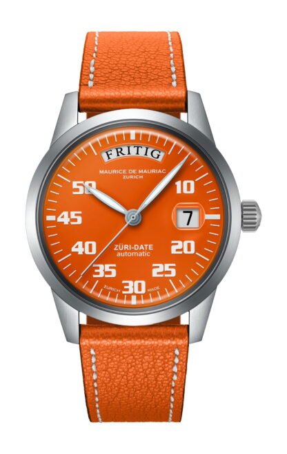 Maurice De Mauriac Automatic Date “Züri Date” Orange Orange