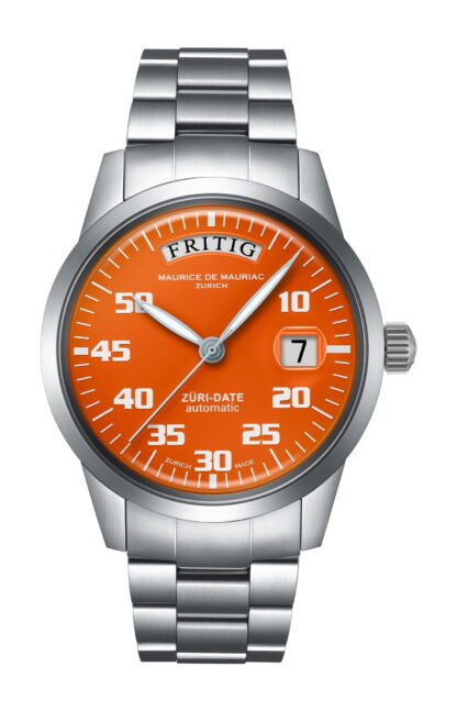 Maurice De Mauriac Automatic Date “Züri Date” Orange Orange