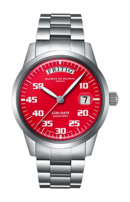 Maurice De Mauriac Automatic Date “Züri Date” Red Red