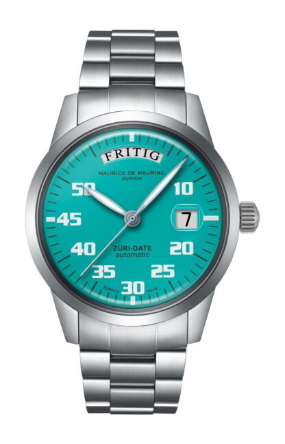 Maurice De Mauriac Automatic Date “Züri Date” Turquoise Blue