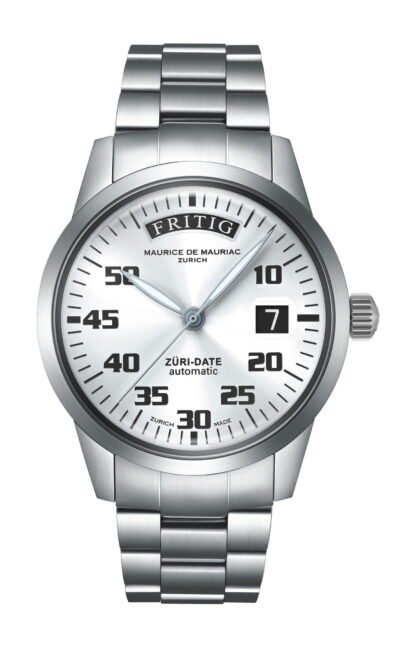 Maurice De Mauriac Automatic Date “Züri Date” White White
