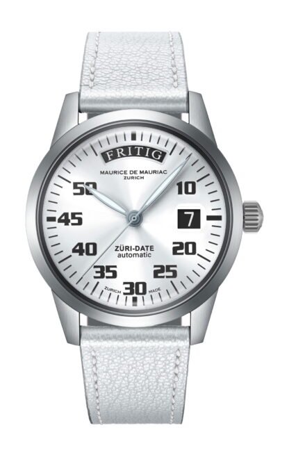 Maurice De Mauriac Automatic Date “Züri Date” White White