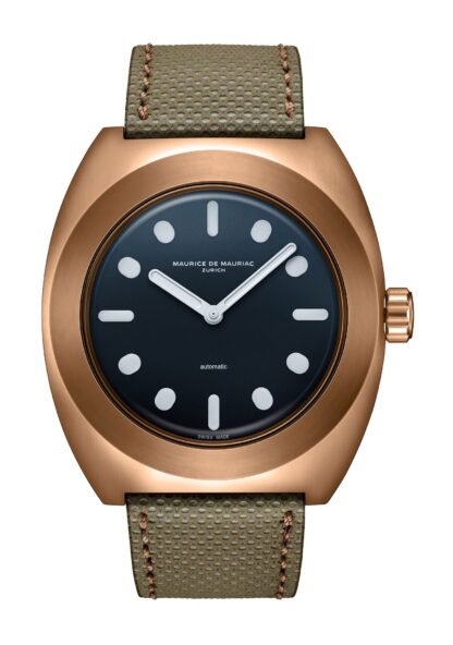 Maurice De Mauriac Pillow Watch Bronze Blue