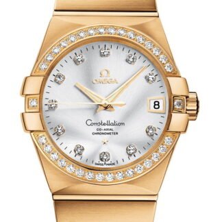 Omega Constellationco-Axial Chronometer 38 Mm Silver