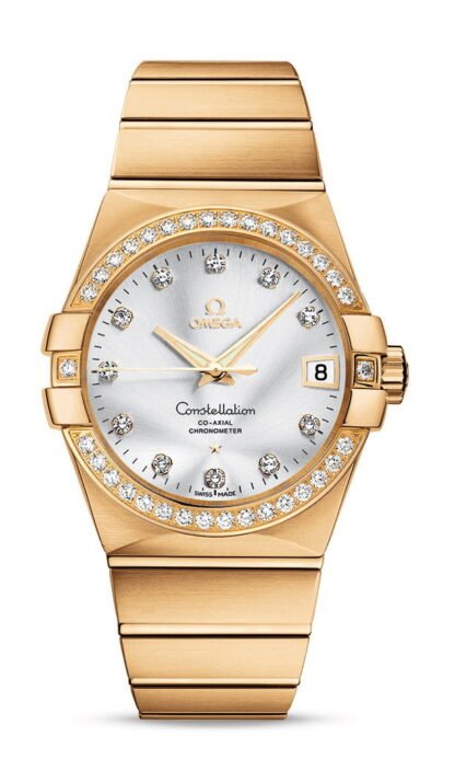 Omega Constellationco-Axial Chronometer 38 Mm Silver