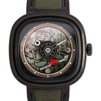Sevenfriday T3/04 Green Tiger Artistic Dial, Green