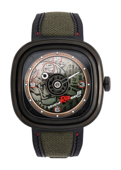 Sevenfriday T3/04 Green Tiger Artistic Dial, Green